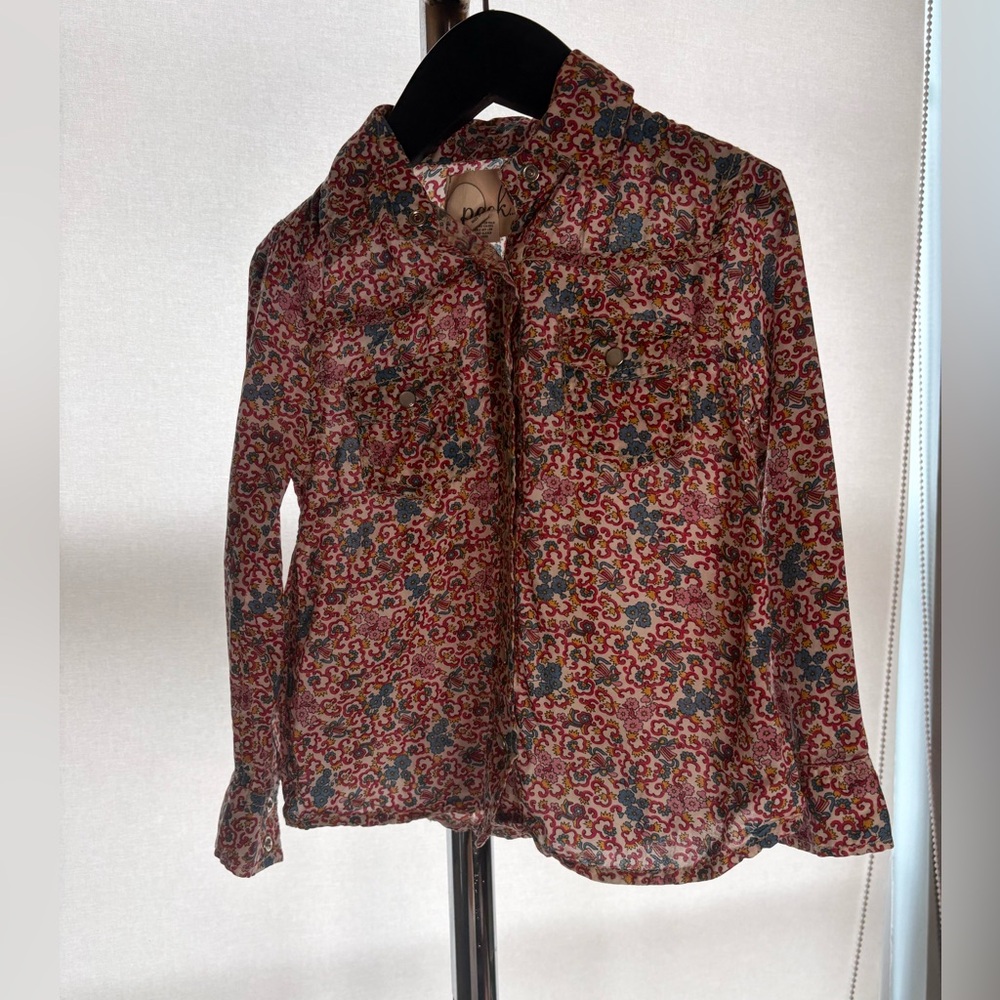 Peek Kids Floral Button-Up Shirt XS (2–3 Years)